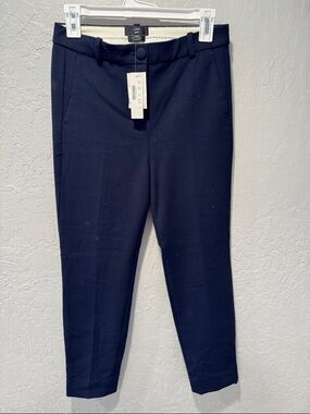 J. Crew Navy Slim Cropped Dress Pants